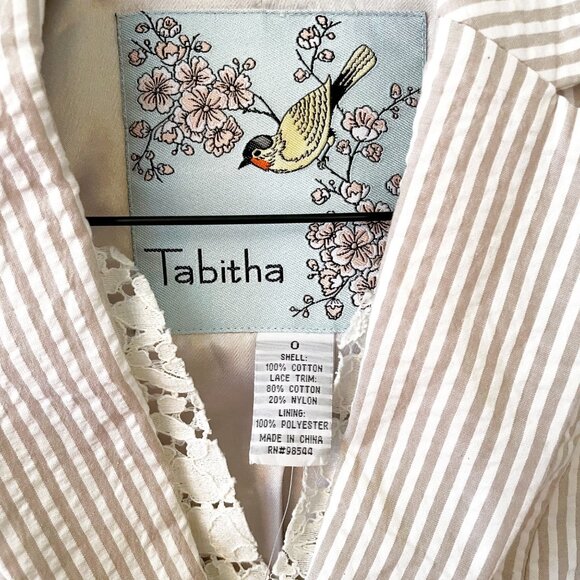 NWT Anthropologie Tabitha Seersucker Lace Jacket, Size 0 - Picture 5 of 6